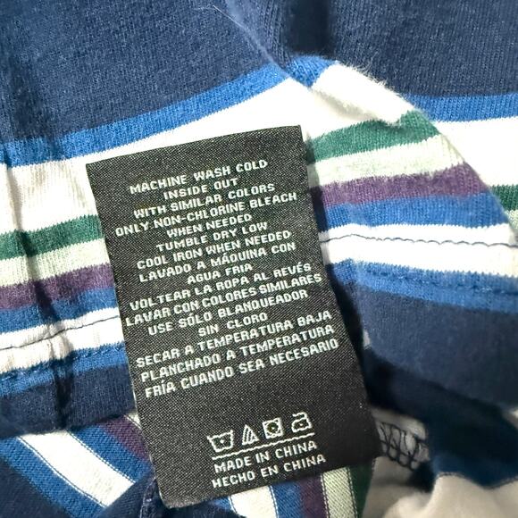 HUF Worldwide Multicolored Striped SS Top Men’s L - Skater Streetwear Casual Hip - Picture 13 of 15